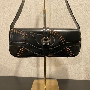 TIFFANY & FRED PARIS Bag Leather Black Excellent Condition